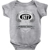vintage quality without compromise 1977 aged to perfection Baby Bodysuit