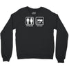 drifting   problem solved mens funny Crewneck Sweatshirt