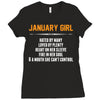 January Girl Hated By Many Ladies Fitted T-Shirt