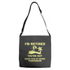 i'm retired Adjustable Strap Totes