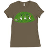 run away and keep going Ladies Fitted T-Shirt