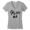 kiss me Women's V-Neck T-Shirt