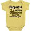 happiness is watching gilmore girls Baby Bodysuit