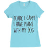 SORRY, I CAN'T. Ladies Fitted T-Shirt