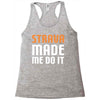 strava made me do it Racerback Tank