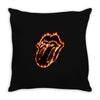LIP BURN Throw Pillow