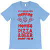 horror movies, pizza and beer T-Shirt