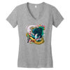 dragons by my side Women's V-Neck T-Shirt