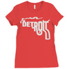 detroit city smoking gun Ladies Fitted T-Shirt