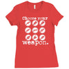 choose your weapon guitar Ladies Fitted T-Shirt