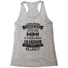 Super Cool Mimi Of A Freaking Awesome Grandson Racerback Tank