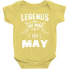 Legends Are Born In May Baby Onesie