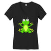 frog cute Women's V-Neck T-Shirt
