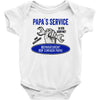 papa s service Baby Onesie