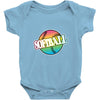 neon softball Baby Onesie