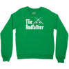the rodfather   mens funny fishing Crewneck Sweatshirt