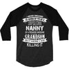 Super Cool Nanny Of A Freaking Awesome Grandson 3/4 Sleeve Shirt