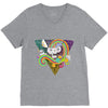 candy skull V-Neck Tee