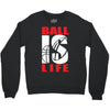 ball is life funny sports Crewneck Sweatshirt