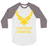 captain marvel 4 3/4 Sleeve Shirt
