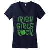 irish girls rock Women's V-Neck T-Shirt