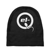 el q white logo Baby Beanies
