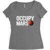 Occupy Mars Women's Triblend Scoop T-shirt