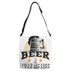 Beer A Way Of Life Adjustable Strap Totes