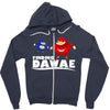 Finding Da Wae Shirt - Ugandan Knuckles Shirt Zipper Hoodie