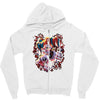 wicked jester skull Zipper Hoodie