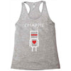 chappie robot movie logo Racerback Tank