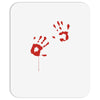 bloody hand print funny zombie kill undead blood horror killer Mousepad