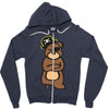 pirate bear Zipper Hoodie