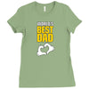 World's Best Dad Ever Ladies Fitted T-Shirt