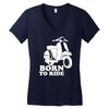 born to ride Women's V-Neck T-Shirt