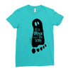 eat drink and be scary 2 Ladies Fitted T-Shirt