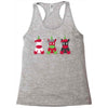 Three Cute But Angry Unicorn Racerback Tank