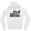 huge pen Zipper Hoodie