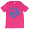 bass clef in blue T-Shirt