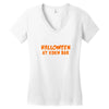 halloween at eden bar Women's V-Neck T-Shirt