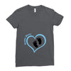 Custom baby boy name maternity design Ladies Fitted T-Shirt