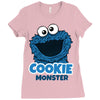 Cookie Monster Ladies Fitted T-Shirt