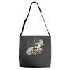 scientific paradox goes boink Adjustable Strap Totes