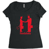 handshake Women's Triblend Scoop T-shirt