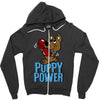 puppy power Zipper Hoodie