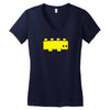 legosaurus Women's V-Neck T-Shirt