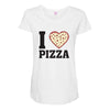 i Love Pizza Maternity Scoop Neck T-shirt