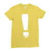 exclamation box Ladies Fitted T-Shirt