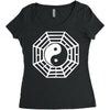 i ching ying and yang Women's Triblend Scoop T-shirt