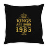 kings are born in 1983 Throw Pillow